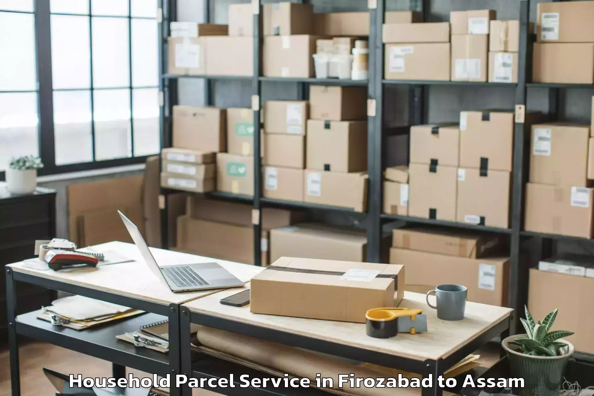 Book Firozabad to Dergaon Household Parcel